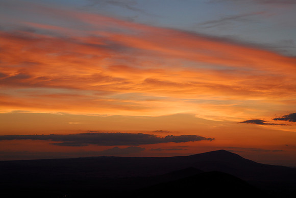 Shadowed Mountains Sunset