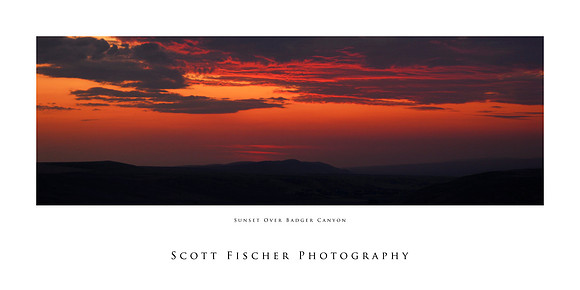 Sunset Over Badger Canyon