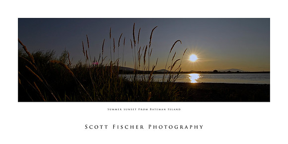 Summer Sunset from Bateman Island