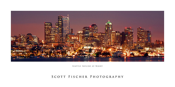 Seattle Skyline at Night