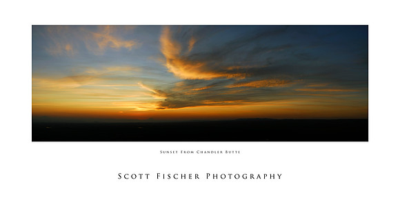 Sunset from Chandler Butte