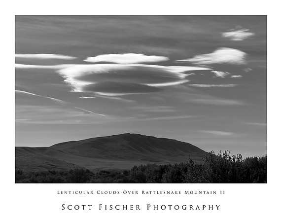 Lenticular Clouds Over Rattlesnake Mountain II