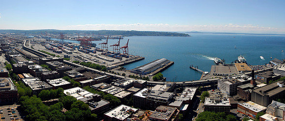 Seattle IV - Puget Sound from Smith Tower