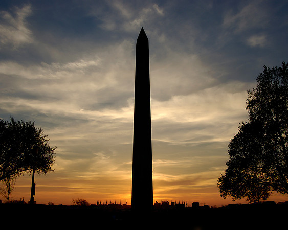 Washington Monument Sunset