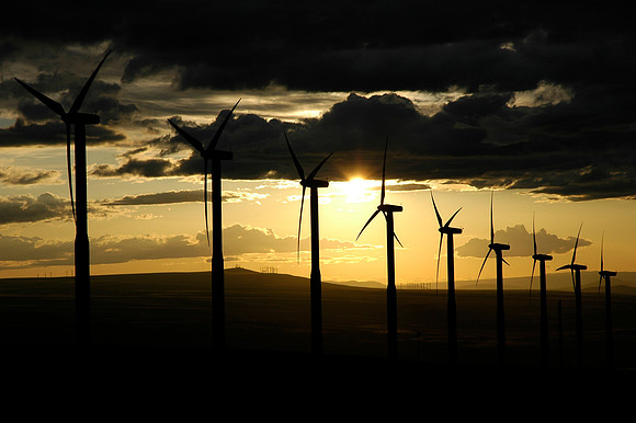 Wind Farm Silhouettes II